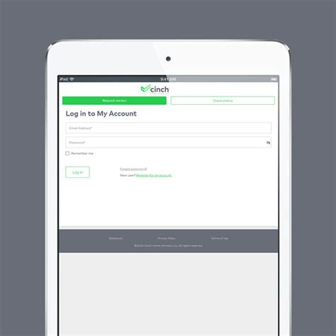 my cinch home services login|Cinch My Account .